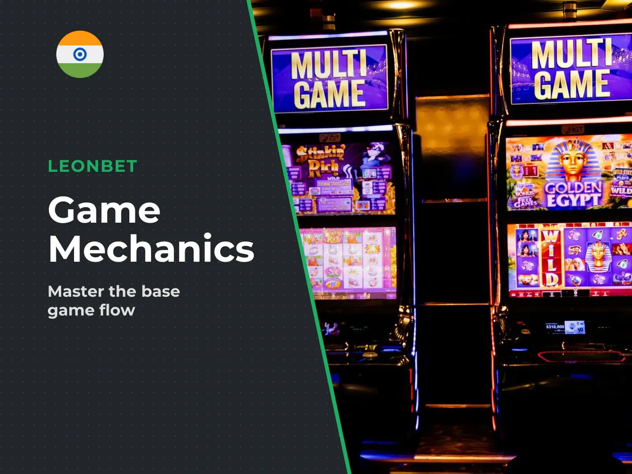 Base game, bet flow and win